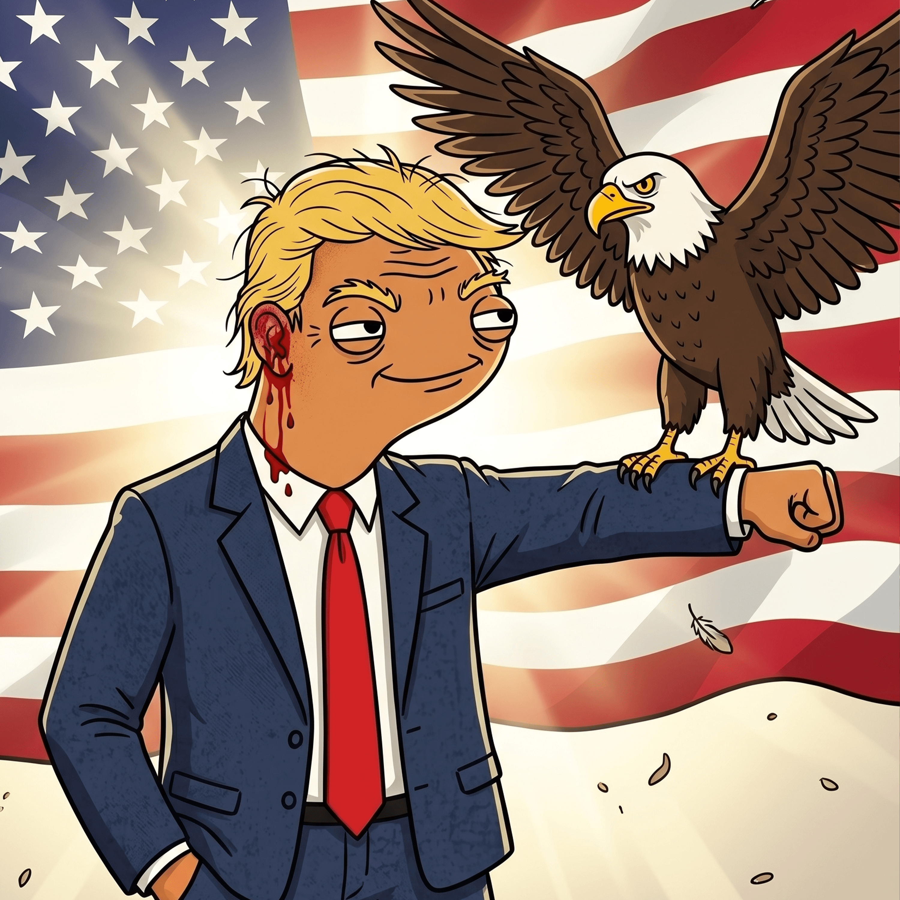 Doonald with eagle